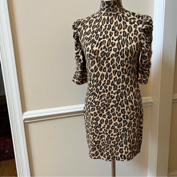 INC – Animal Print Turtleneck Tunic Sweater or Mini Dress - Picture 1 of 14